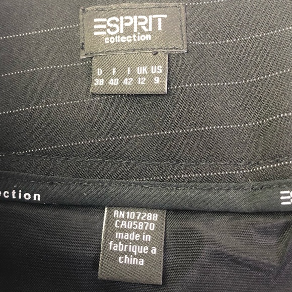 Esprit Collection Mini Mini Skirt Black 9 Juniors Flirty Preppy School Y2K - Picture 2 of 9